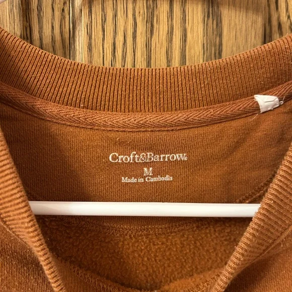 Croft & Barrow Big Buck Brewhouse Orange Crewneck Sweatshirt Medium - Picture 4 of 6